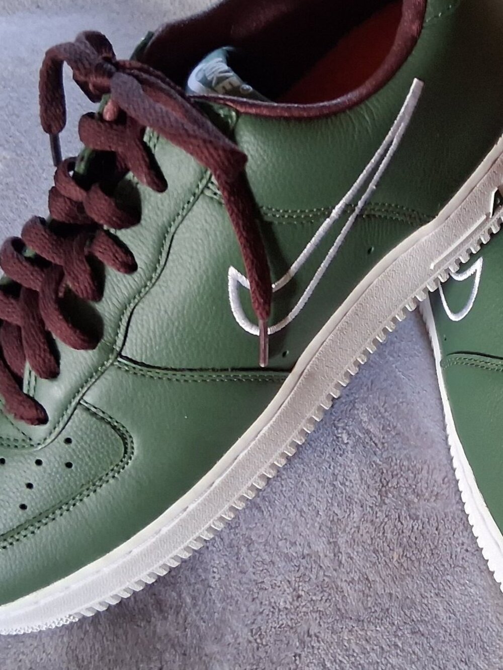 Nike  air force 10 green brown leather NEW